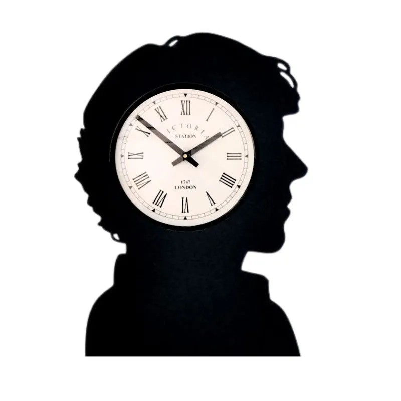 Shadowtime Steel Analog Wall Clock - Black media 4