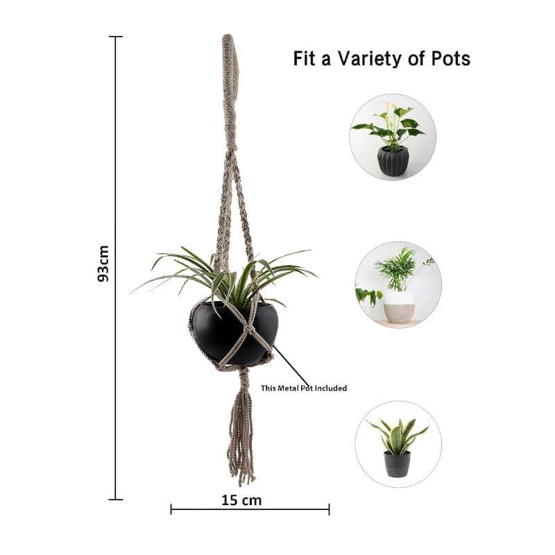 Aurora Macrame Plant Hanger - Large media 4