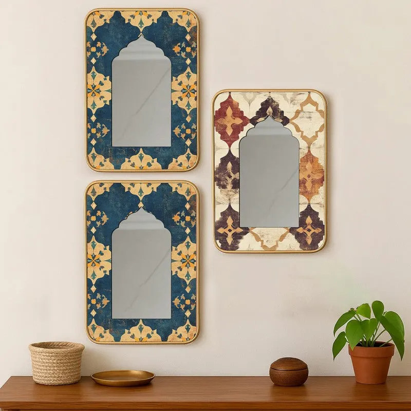 Meher Jharokha Wall Mirrors - Set Of Three media 1