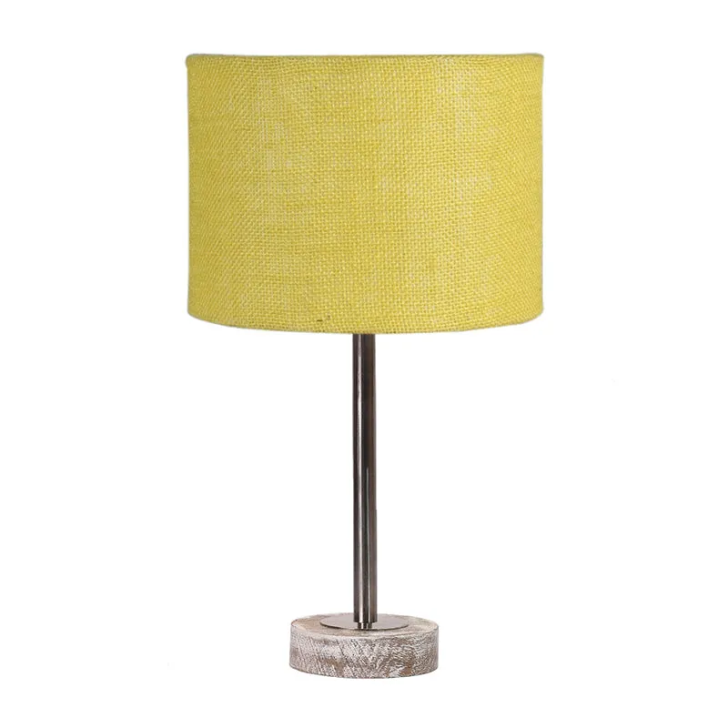 Sienna I Rodin Wooden Table Lamp - Yellow,Silver,White media 4