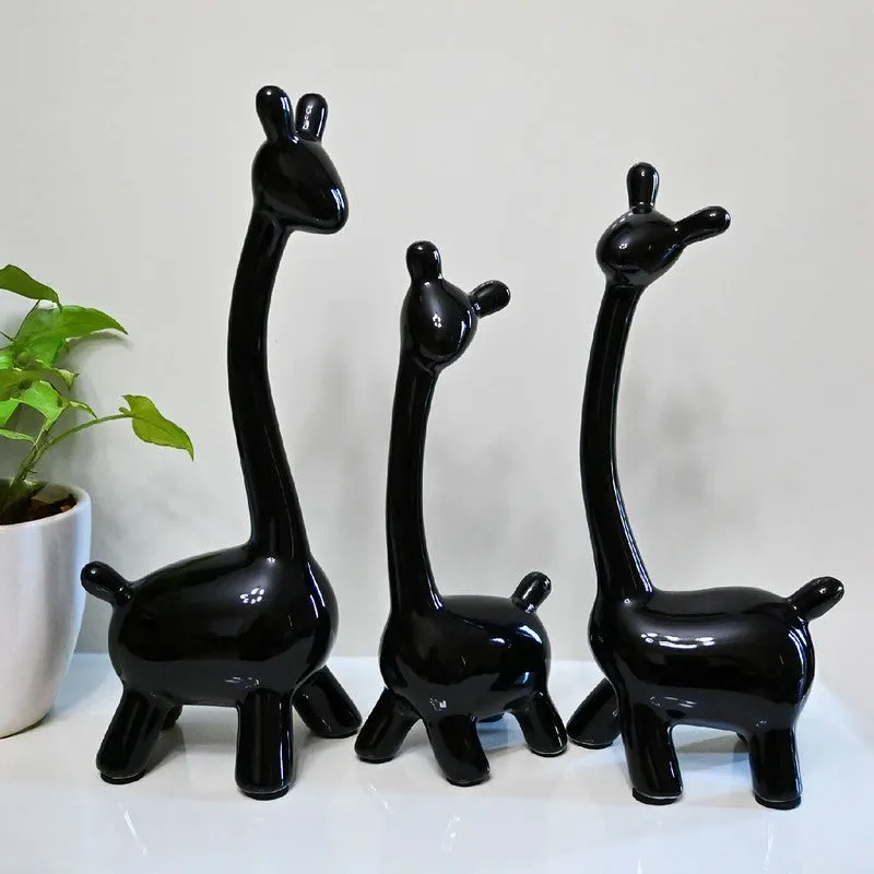 Artistry Giraffe Trio Showpiece - Set Of Three media 1