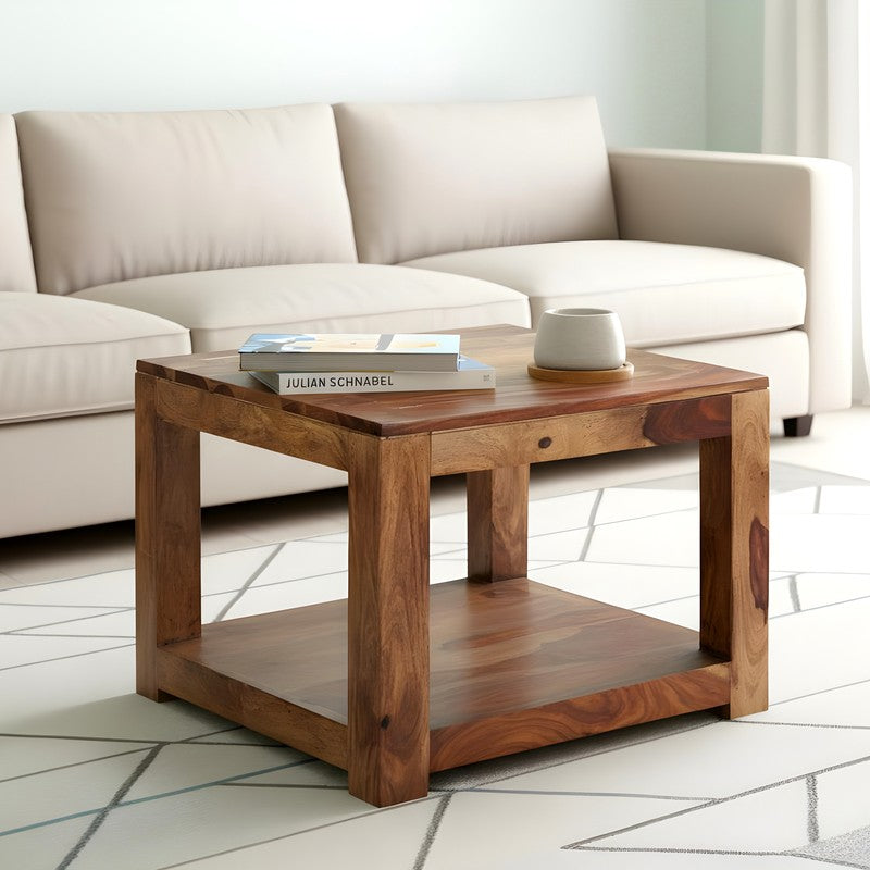 Frixon Sheesham Wooden Center Table - Brown media 3