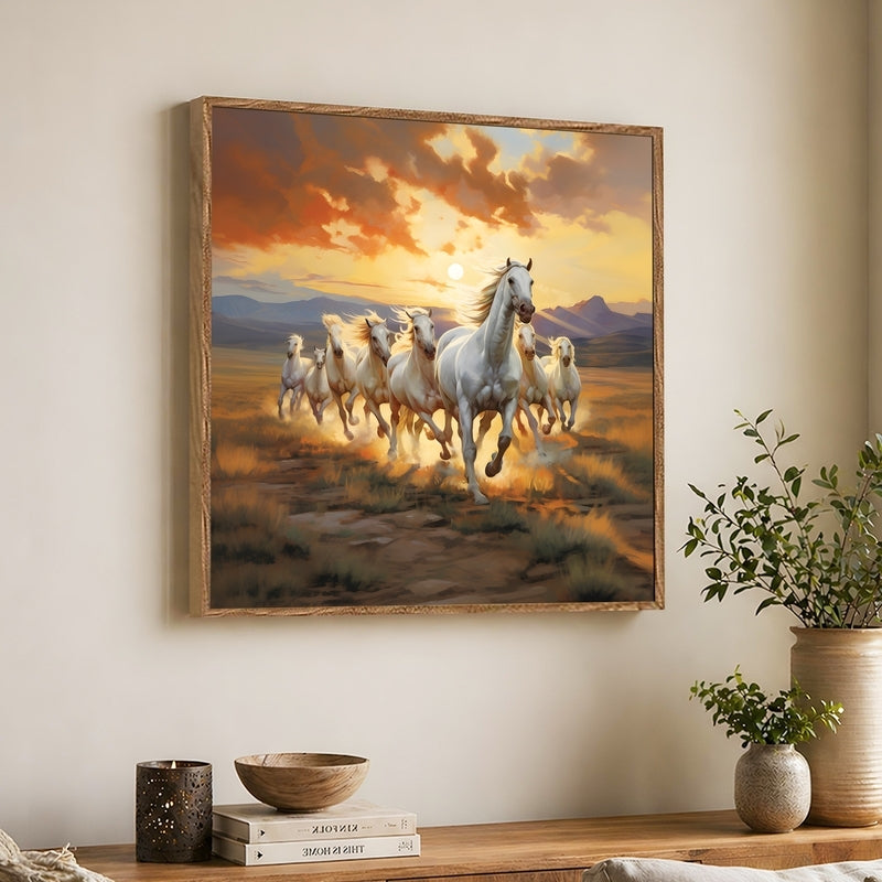 SevenHorses Canvas Wall Art With Frame media 3