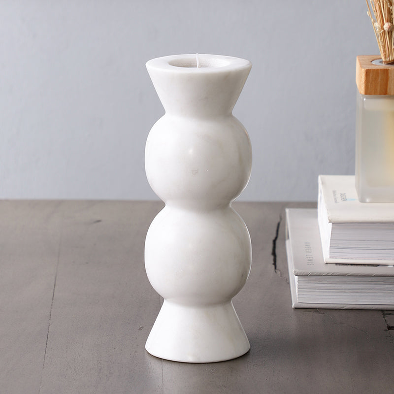 Marmi Light Marble Candle Holder