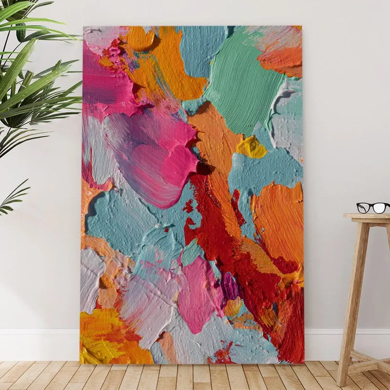 Color Burst Abstract Canvas Wall Art media 6