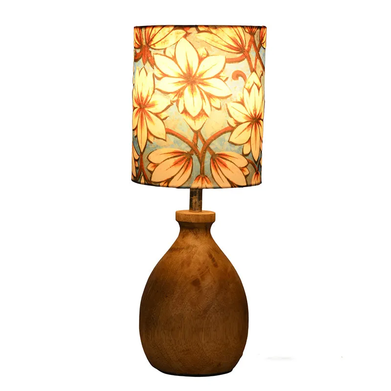 Bleu Flora Kumbha Fabric Table Lamp - Multicolor media 4