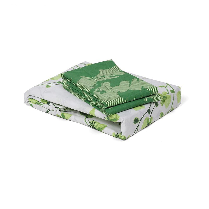 Monte Carlo Modern Muse Cotton Bedsheet (Green) - 104 TC media 8