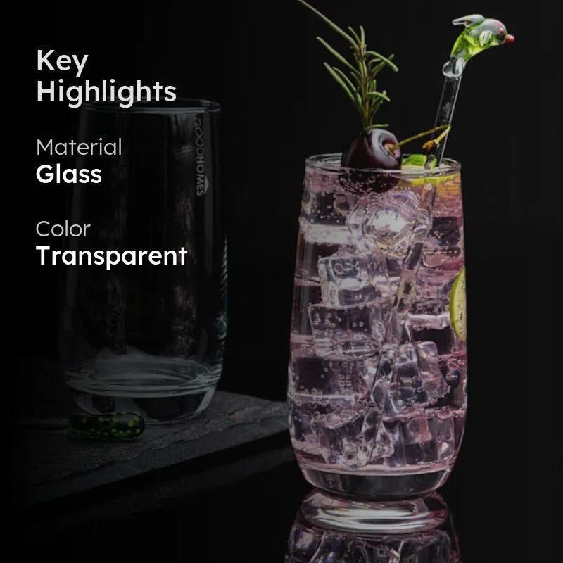 Jean Glass Tumbler (360 ML) - Set Of Six media 2