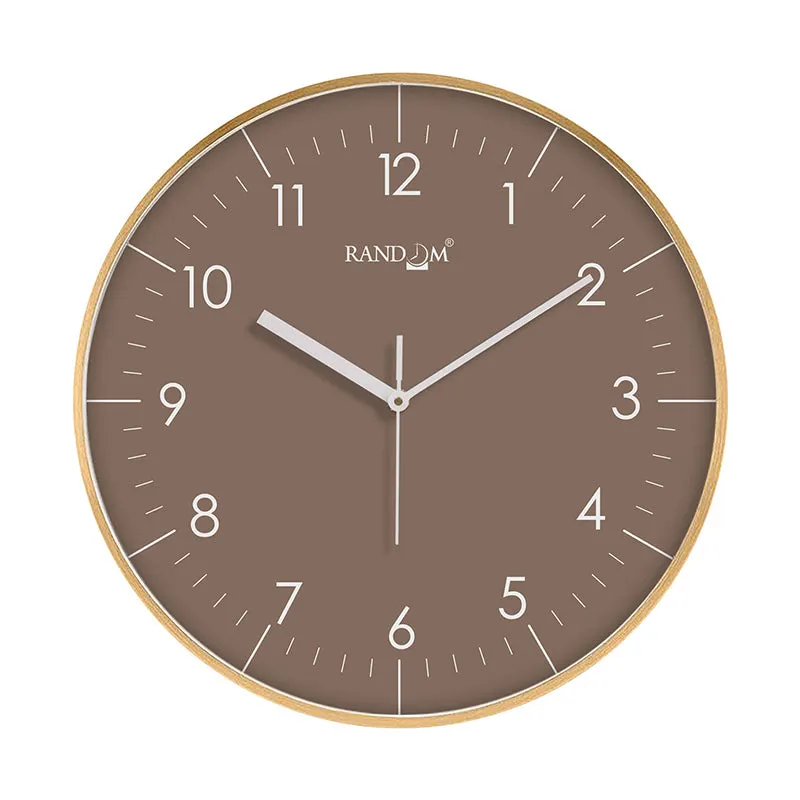 Benot Gold Analog Wall Clock - Brown media 3