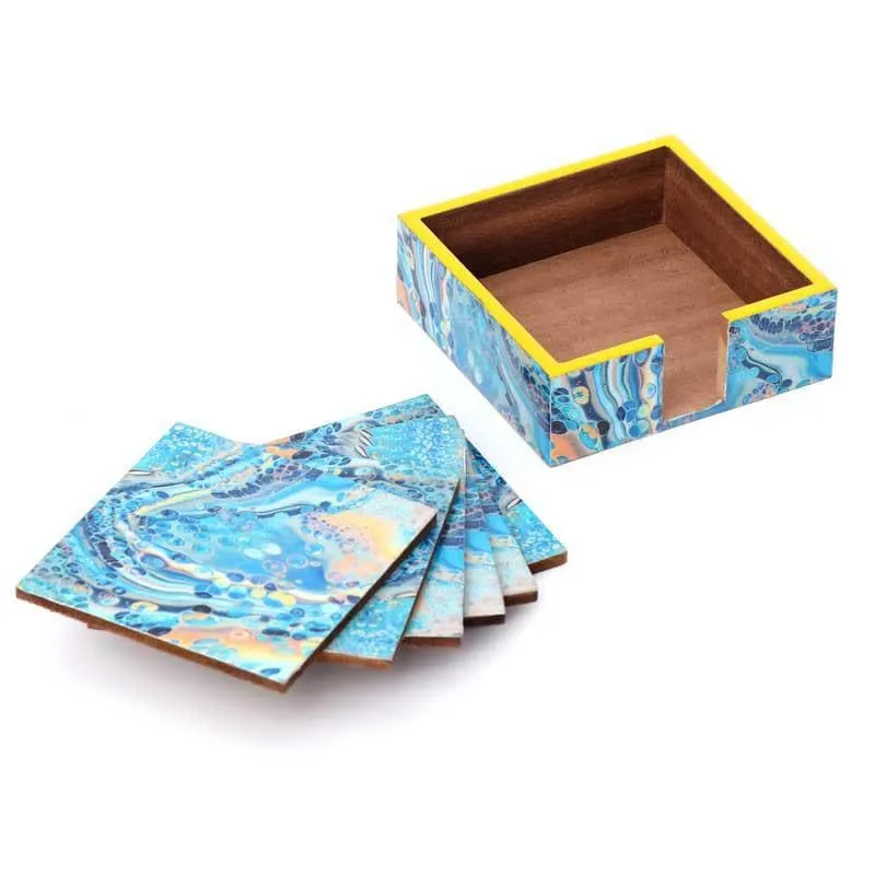 Marble Phoenix Coaster - Set Of Six media 3
