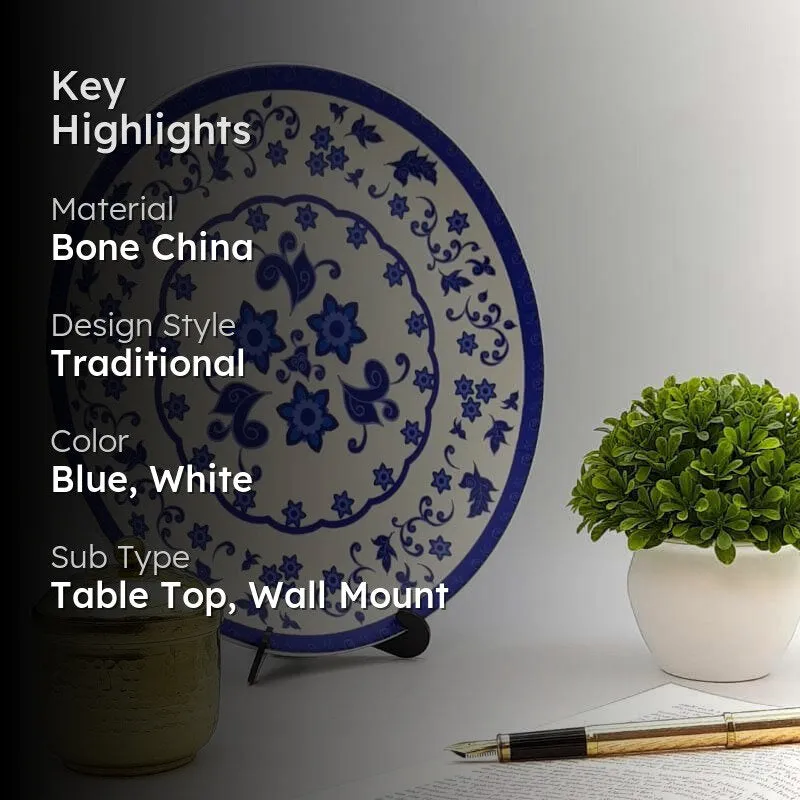 The Summer Moonflower Decorative Plate media 2