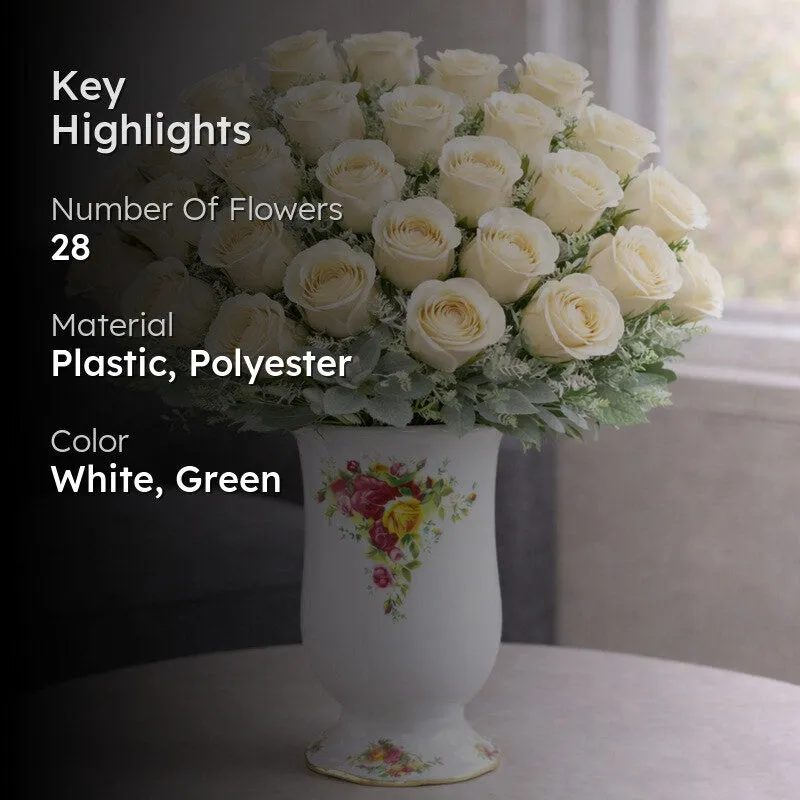 Florencea Artificial Polyester Flower - Set Of Four media 2