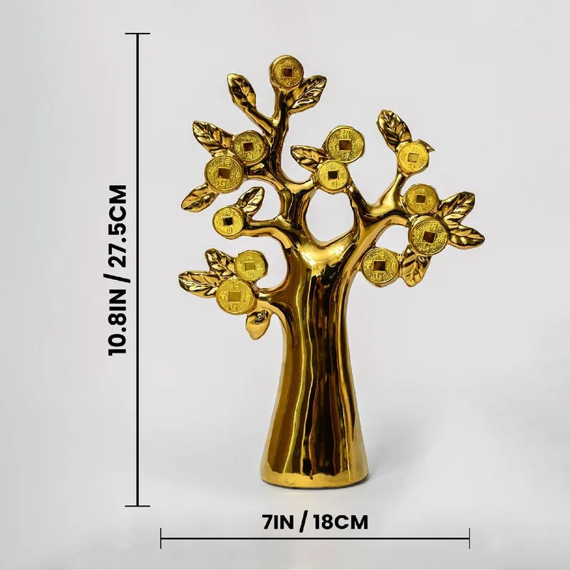 Golden Tree Decorative Showpiece media 6