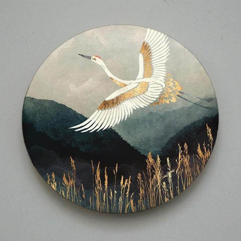 Stork Flight Canvas Wall Art media 3