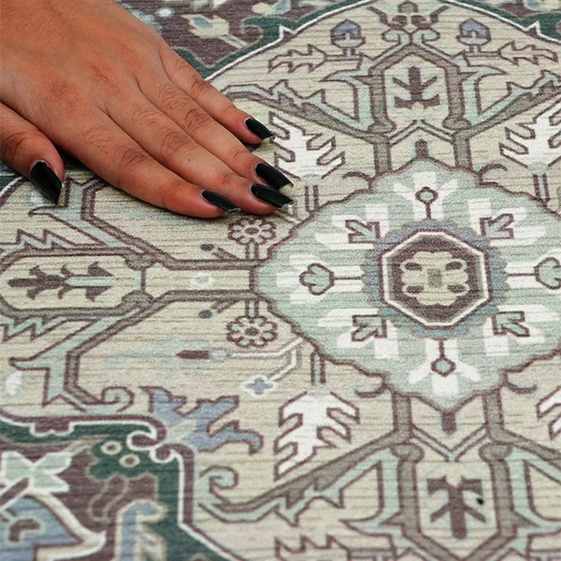Mehrab Royal Prayer Mat (Black,Grey) - 550 GSM media 6