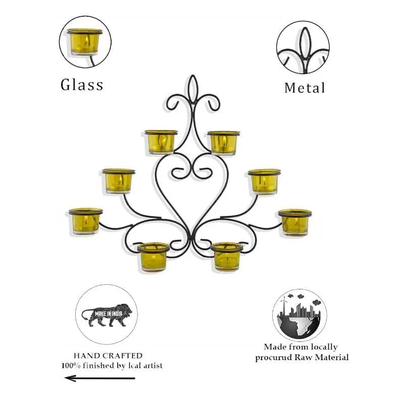 Floral Candle Holder - Yellow media 5