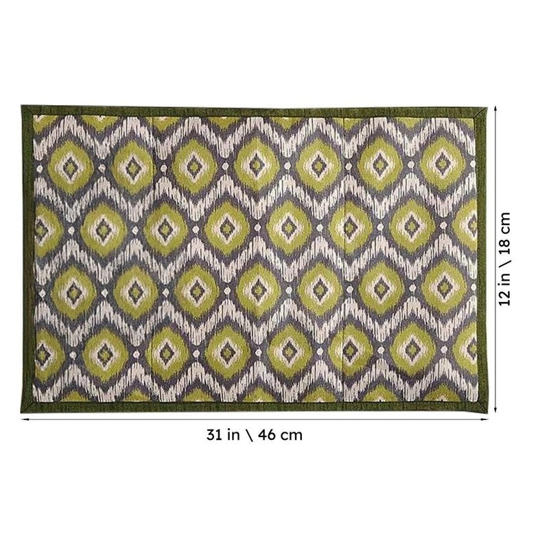 Swayam Mustard Modern Printed Placemats - Set Of Two media 4