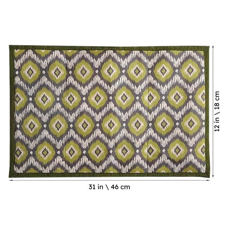 Swayam Mustard Modern Printed Placemats - Set Of Two media 4