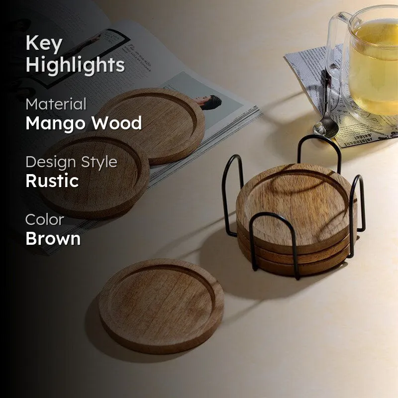 Sova Mangowood Coaster - Set Of Six media 2