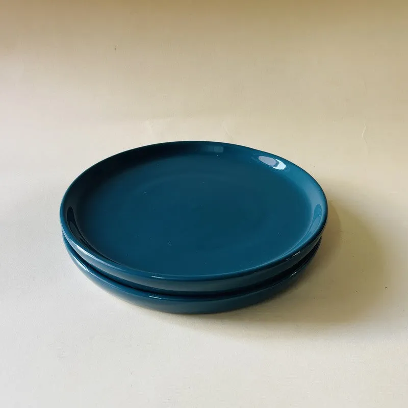Ceramic Quarter Plate (Blue) - Set Of Two media 6