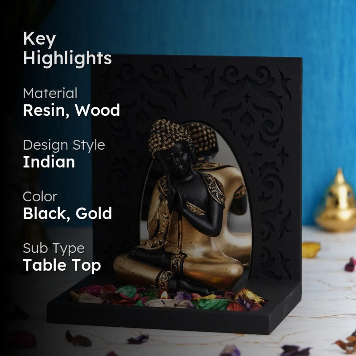 Nirvana Aura Buddha Tea Light Candle Holders - 2