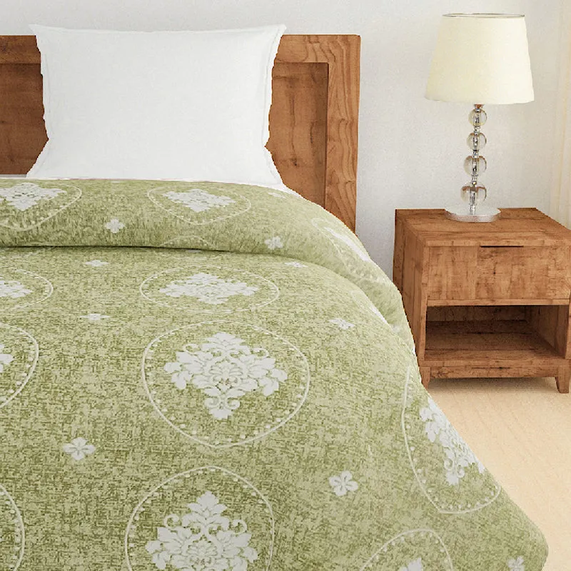 Swayam Zafirah Cotton Comforter (Green) - 150 GSM media 5