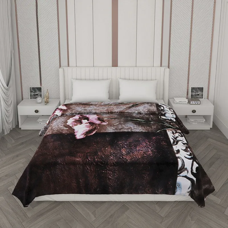 Monte Carlo Earthy Elegance Blanket (Brown)- 1000 GSM media 7