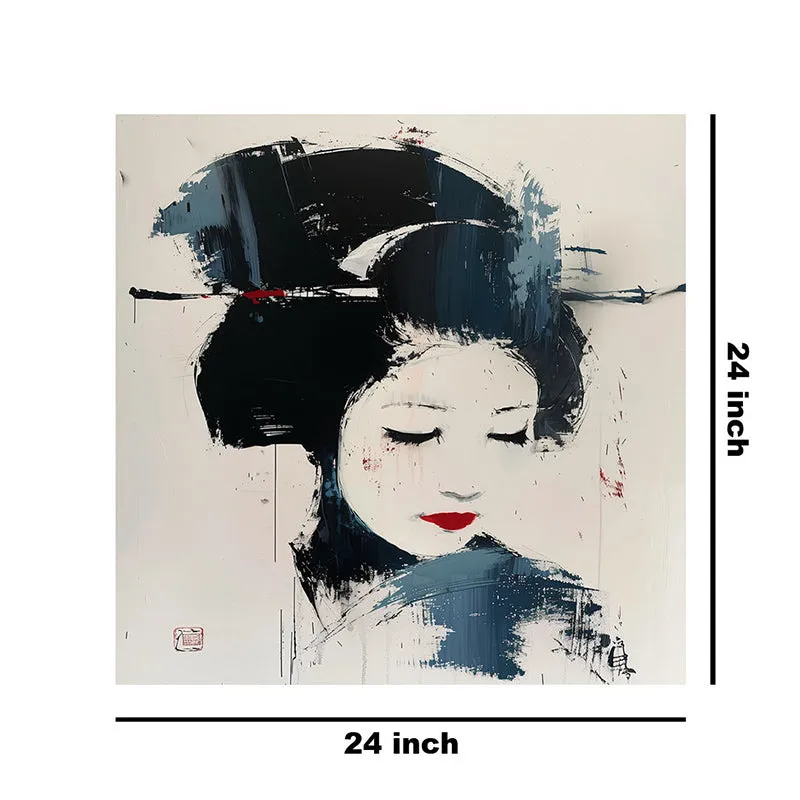 Japanese Woman Poly Canvas Wall Painting media 9