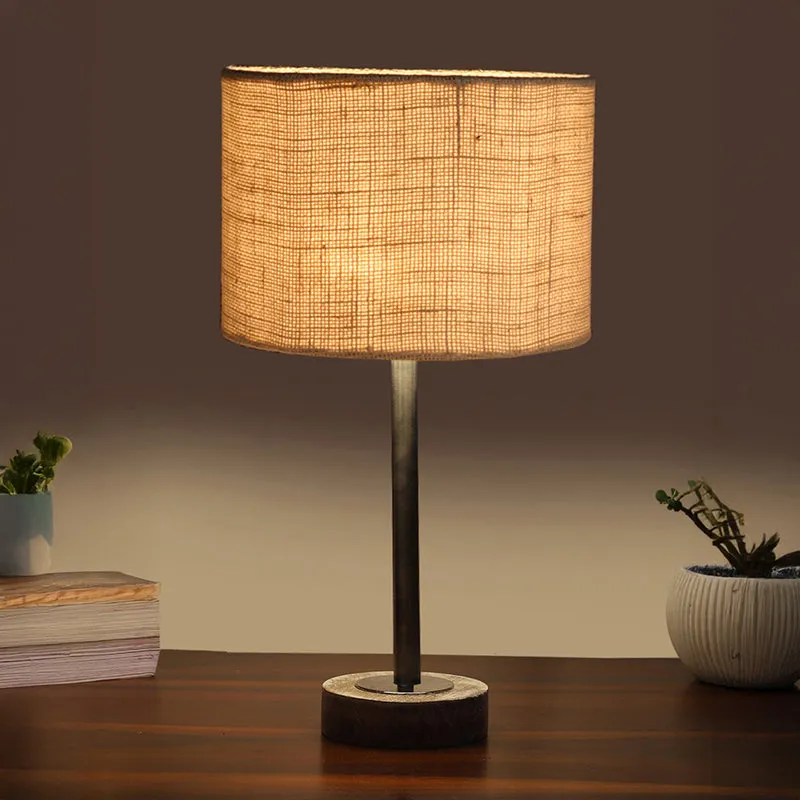 Sienna I Rodin Wooden Table Lamp - White,Silver media 1
