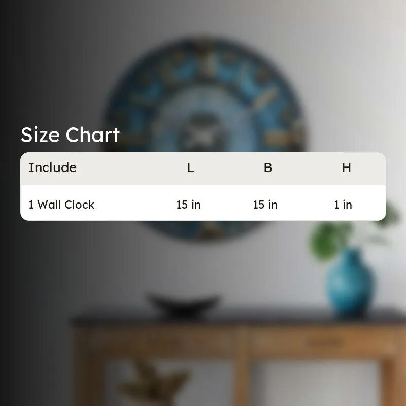 Sevyn Blue 3D Printed MDF Wall Clock media 8