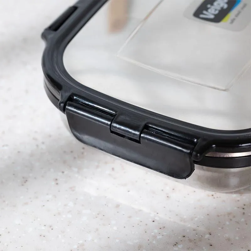 Viora Black Stainless Steel Lunch Box (775/150 mL) - Two Piece Set media 7