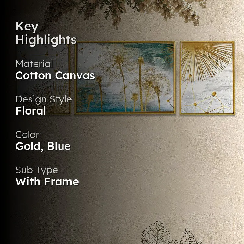 Fiona Golden Wall Art - Set Of Three media 2