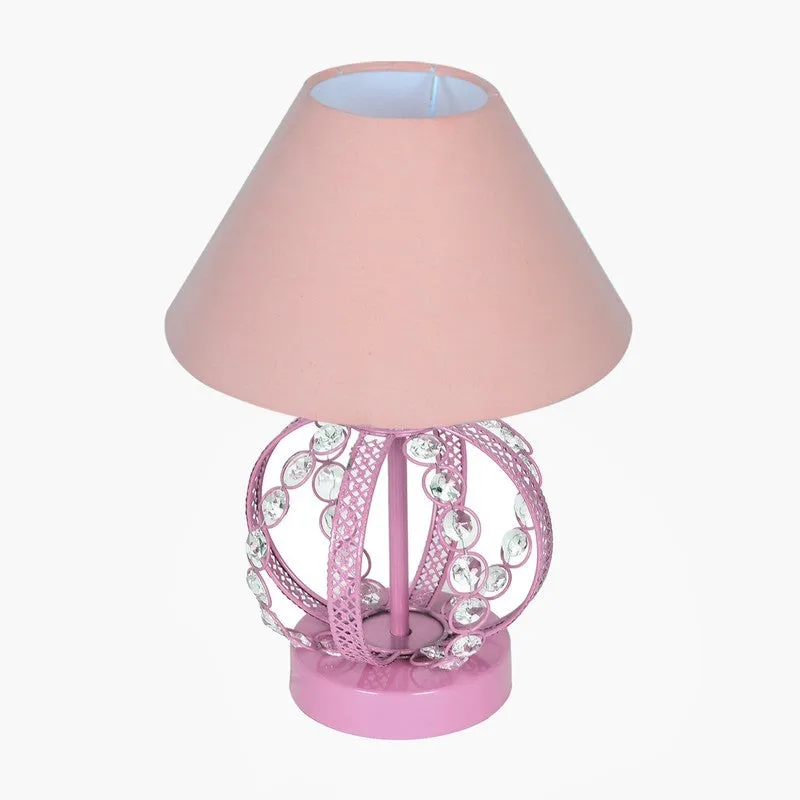 ArtGlow Decorative Wooden Table Lamp - Pink media 4