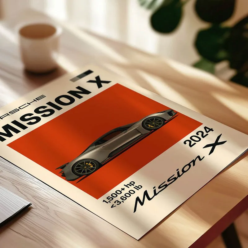 Porsche Mission X Wall Poster media 4