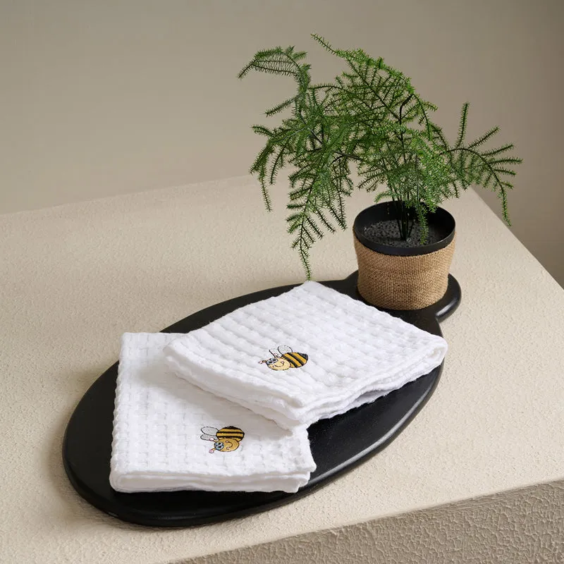 Baby Bee Hand Towel - Set Of Two media 1