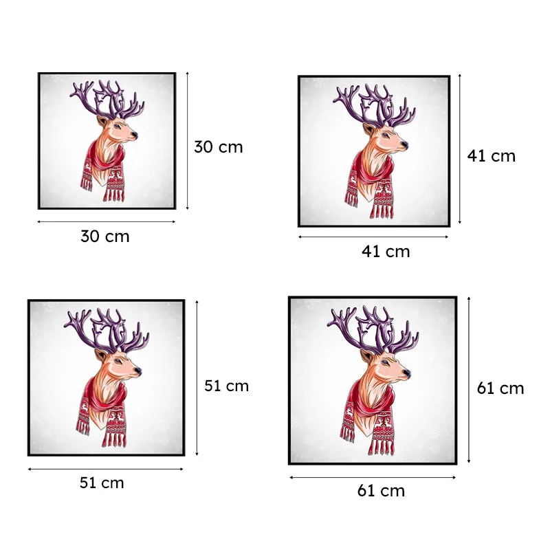 Santa Reindeer Wall Painting media 6