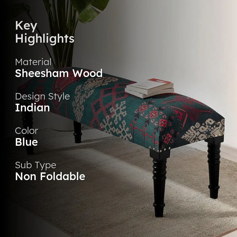 India Circus Sheesham Wood Enchanting Mirage Wooden Bench media 2