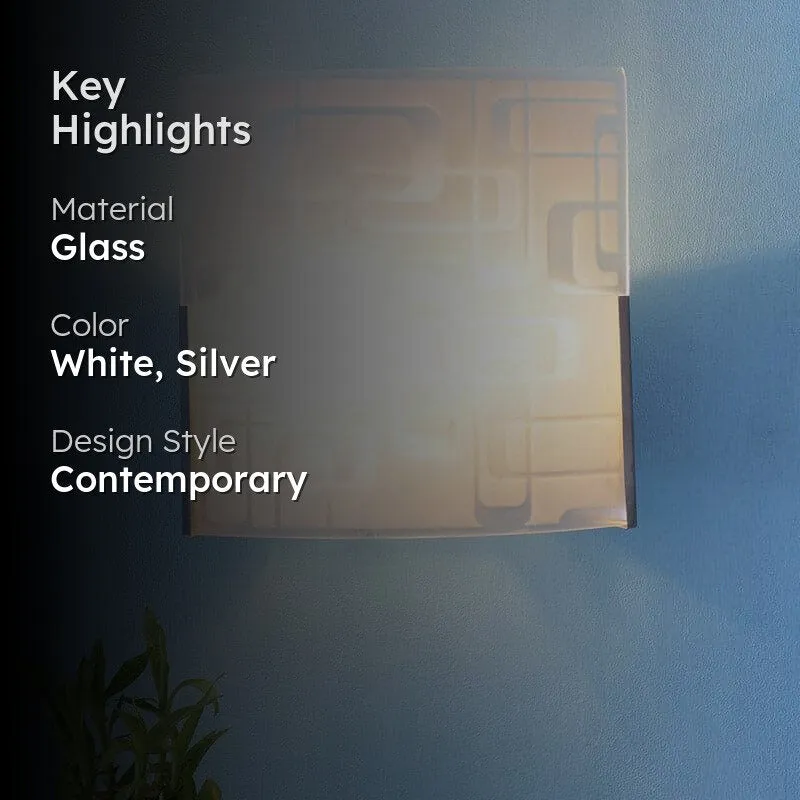 Abstract Block Glass Wall Lamp media 2