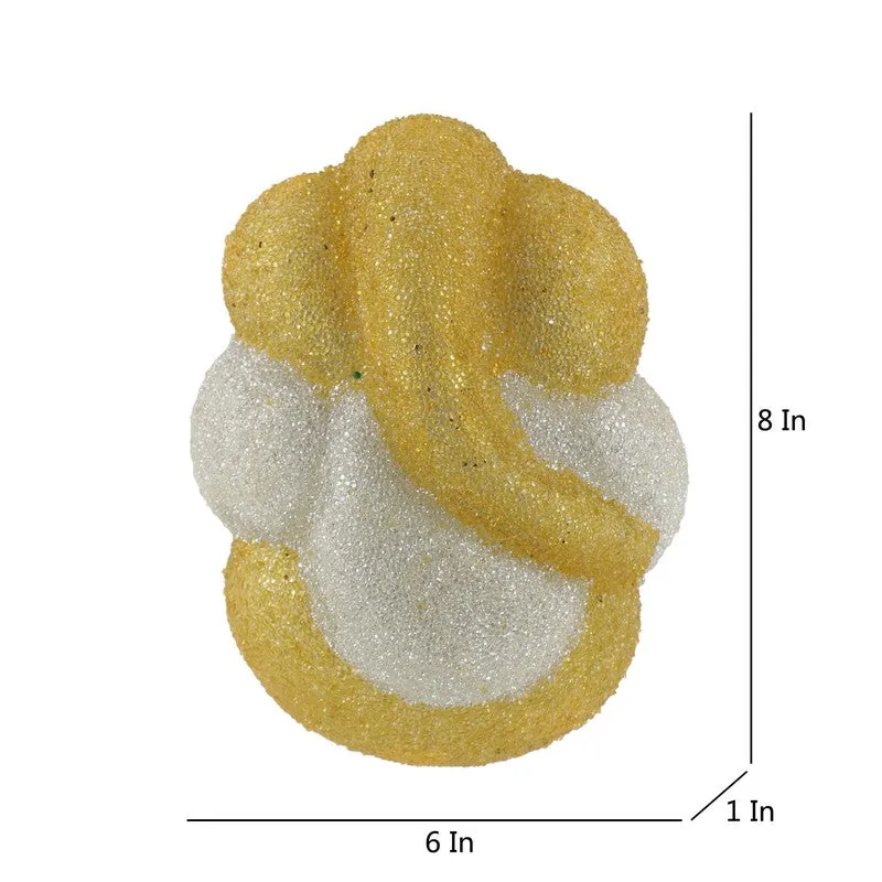 Vighnaharta Glow Glass Wall Lamp - Gold media 9