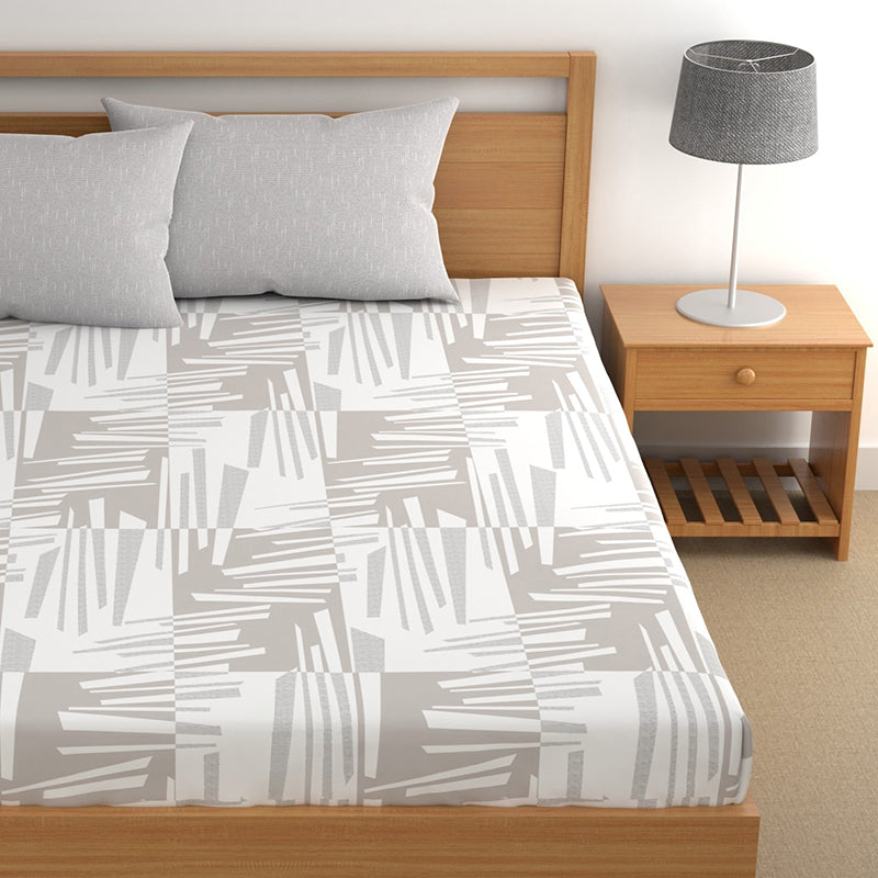 Fragmenta I Fitted Microfiber Microfiber Bedsheet - 150 GSM media 4