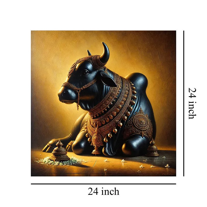 Spiritual Bull Wall Painting media 8