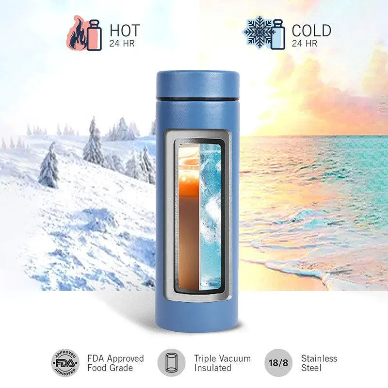Nautica Aqua Lumina Insulated Stainless Steel Hot & Cold Travel Bottle - 500 mL media 5