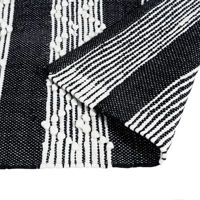 Weavax Cotton Runner Rug - Black media 5