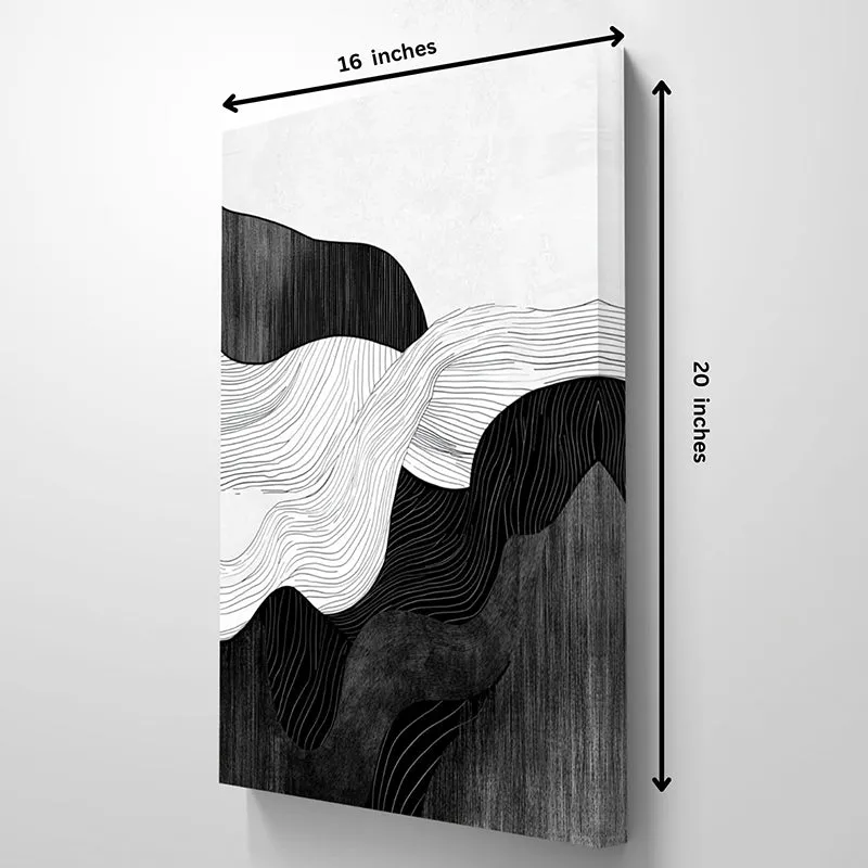 Ink Waves & Lines Wall Art media 5