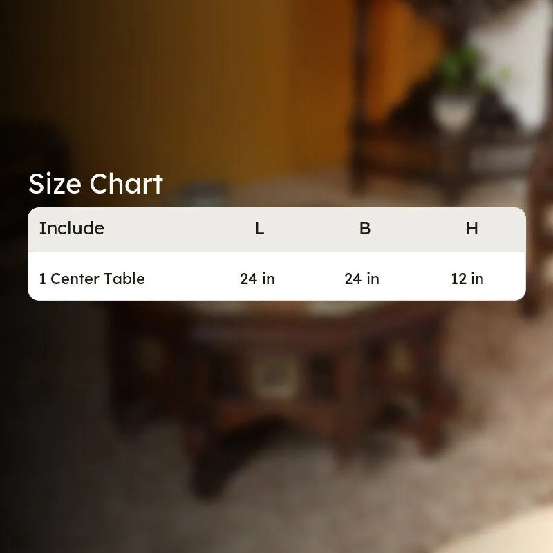 Elba Teak Wood Center Table media 7