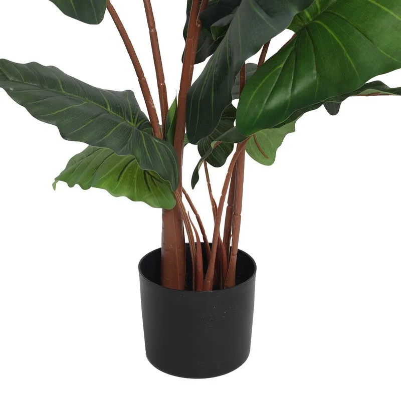 NatureGlow Artificial Plant With Black Plastic Pot - 3.9 ft media 5