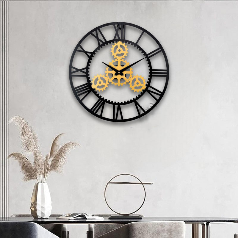 Circle Silent Wall Clock - Gold