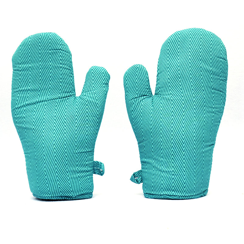 Swayam Keras Kitchen Gloves (Teal) - Set Of Two media 3