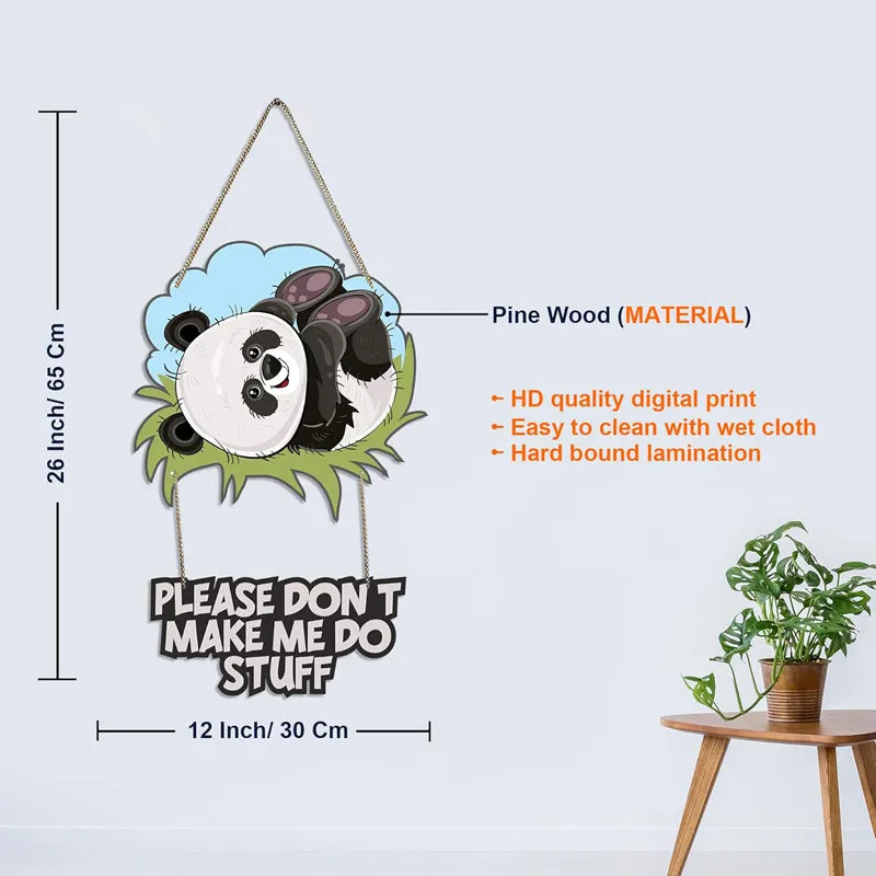 Tired Panda Polyester & MDF Wall Hanging media 7
