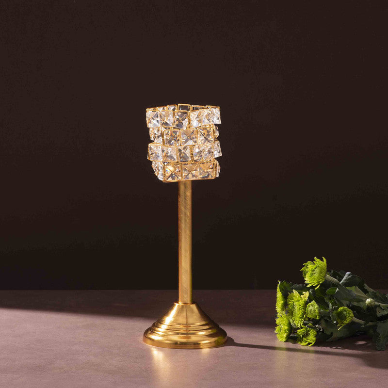 Luxe Prism Candle Holder (Gold) - Set Of Two media 4